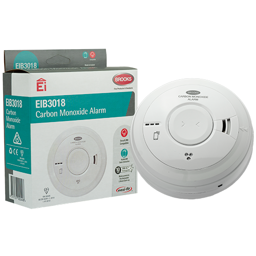 Carbon Monoxide 230-volt Alarm with 10-year lithium battery back-up